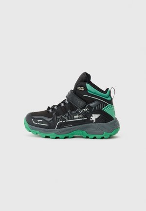 UTAH JR UNISEX - Hiking shoes - black/green