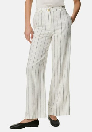 Marks & Spencer LINEN RICH WIDE LEG - Broek - ivory mix