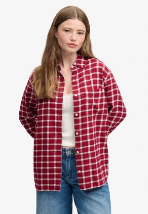 Superdry & Co, Skjortebluser - burgundy check