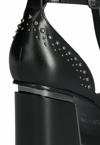 LIU JO TWO-PIECE COURT WITH STUDS  - Decolleté - black