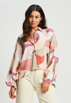 ST MRLO SWANSEA - Button-down blouse - abstract tonal