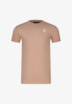 SIKSILK, ESSENTIALS - Basic póló - beige