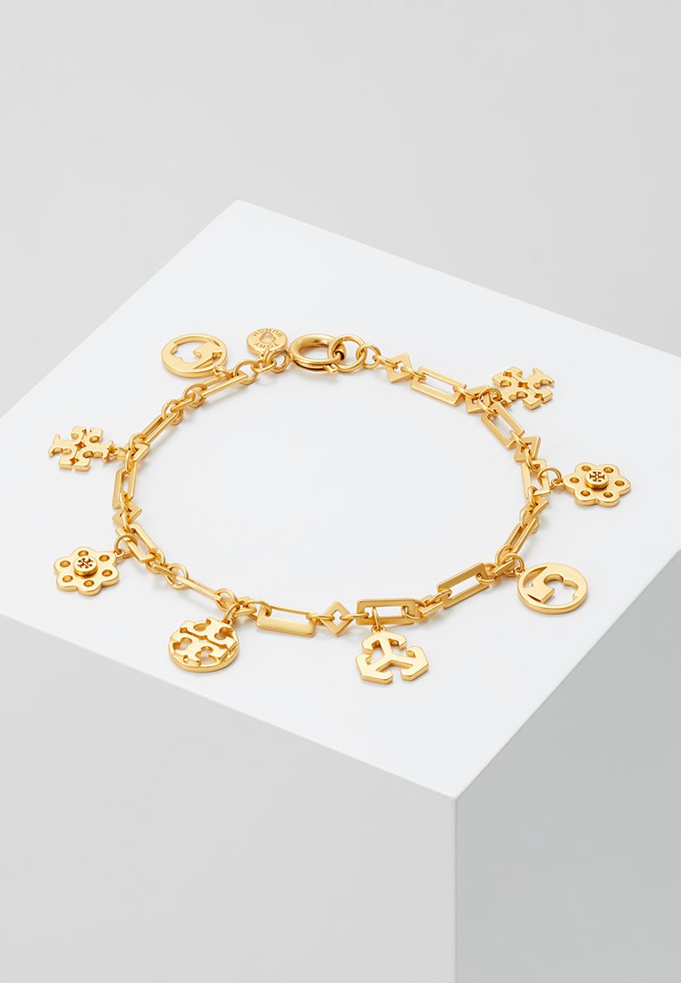 Tory Burch Logo Charm Bracelet Armband Gold Coloured Zalando De
