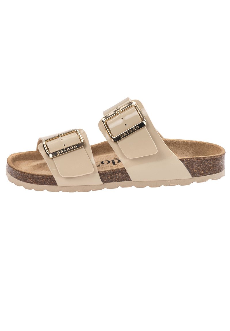 Palado - SAMOS EGS - Mules - beige lack, Enlarge
