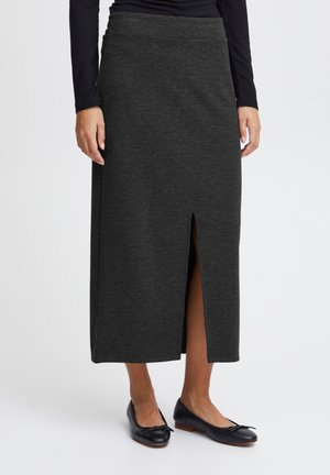 IXKATE SK - Pencil skirt - dark grey melange