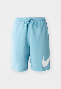 CLUB - Tracksuit bottoms - turq/white