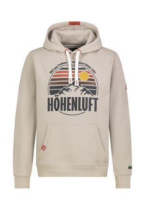 MIT WANDERPRINT - Kapuzenpullover - light-beige