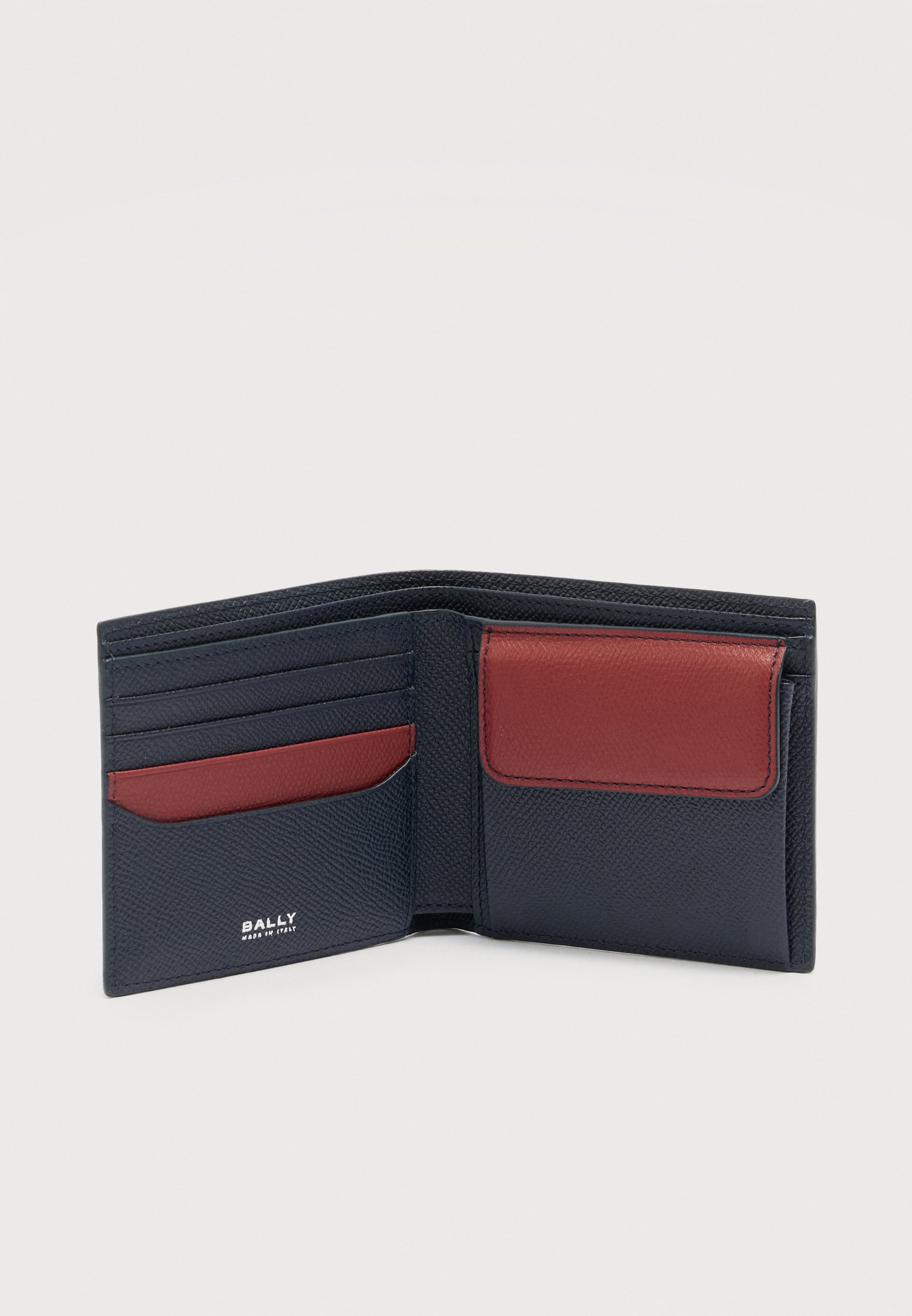 Bally BIFOLD COIN - Wallet - peacoat/ballyred/dark blue - Zalando