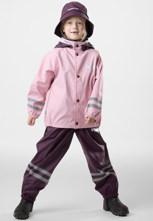 SET - Hängselbyxor - lt. pink plum