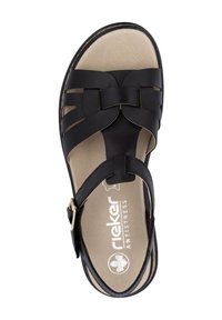 Rieker Sandalen met plateauzool - noir