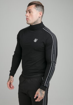 STATUS TAPE TURTLE NECK - Top s dlouhým rukávem - black
