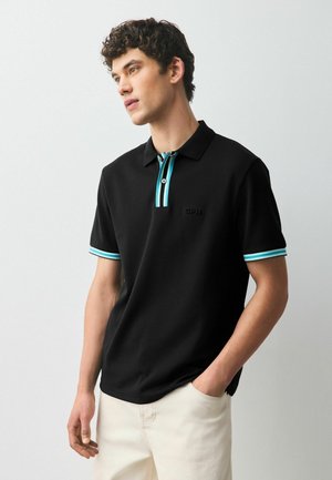 Next, REGULAR FIT - EMBOSSED MOTIONFLEX TIPPED POLO SHIRT . - Poloshirt - black