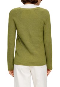 s.Oliver Stickad tröja - light green