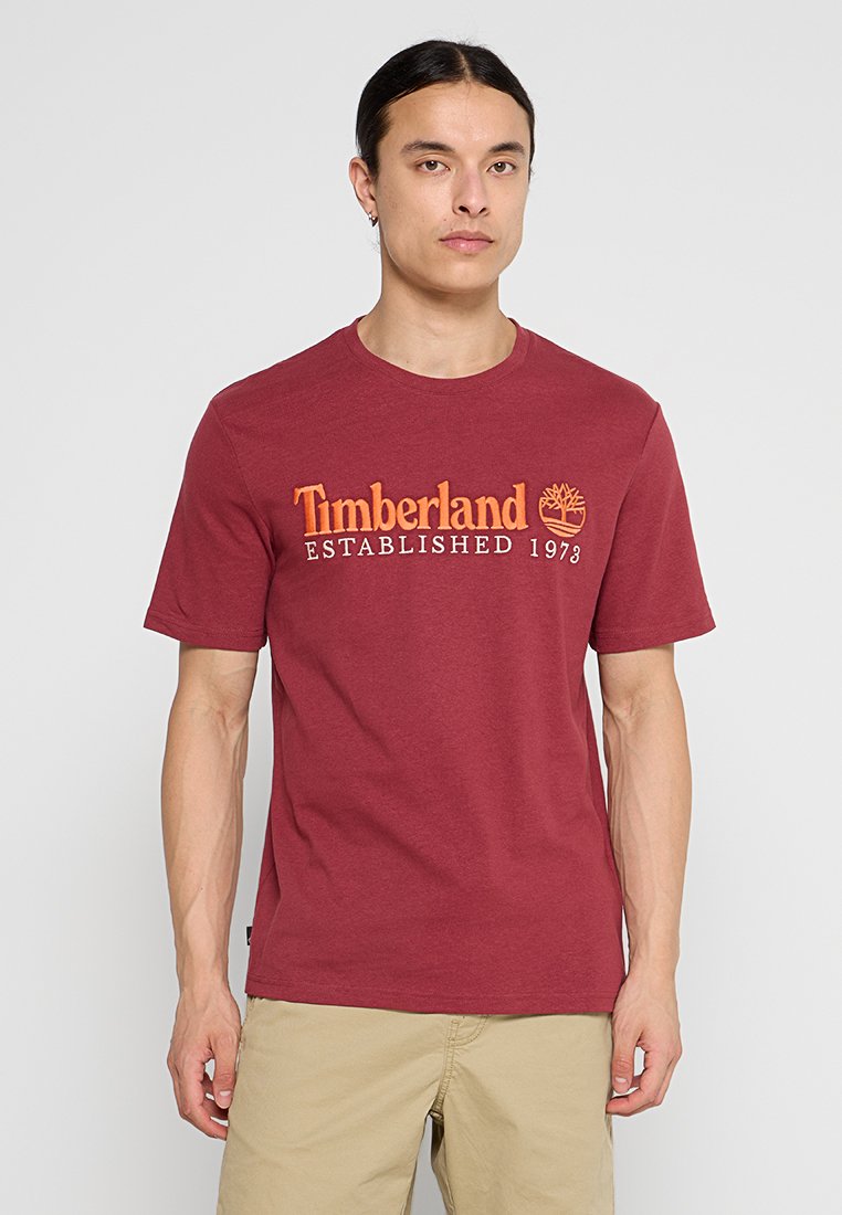 Timberland T-shirt print rood Timberland T-shirt print rood