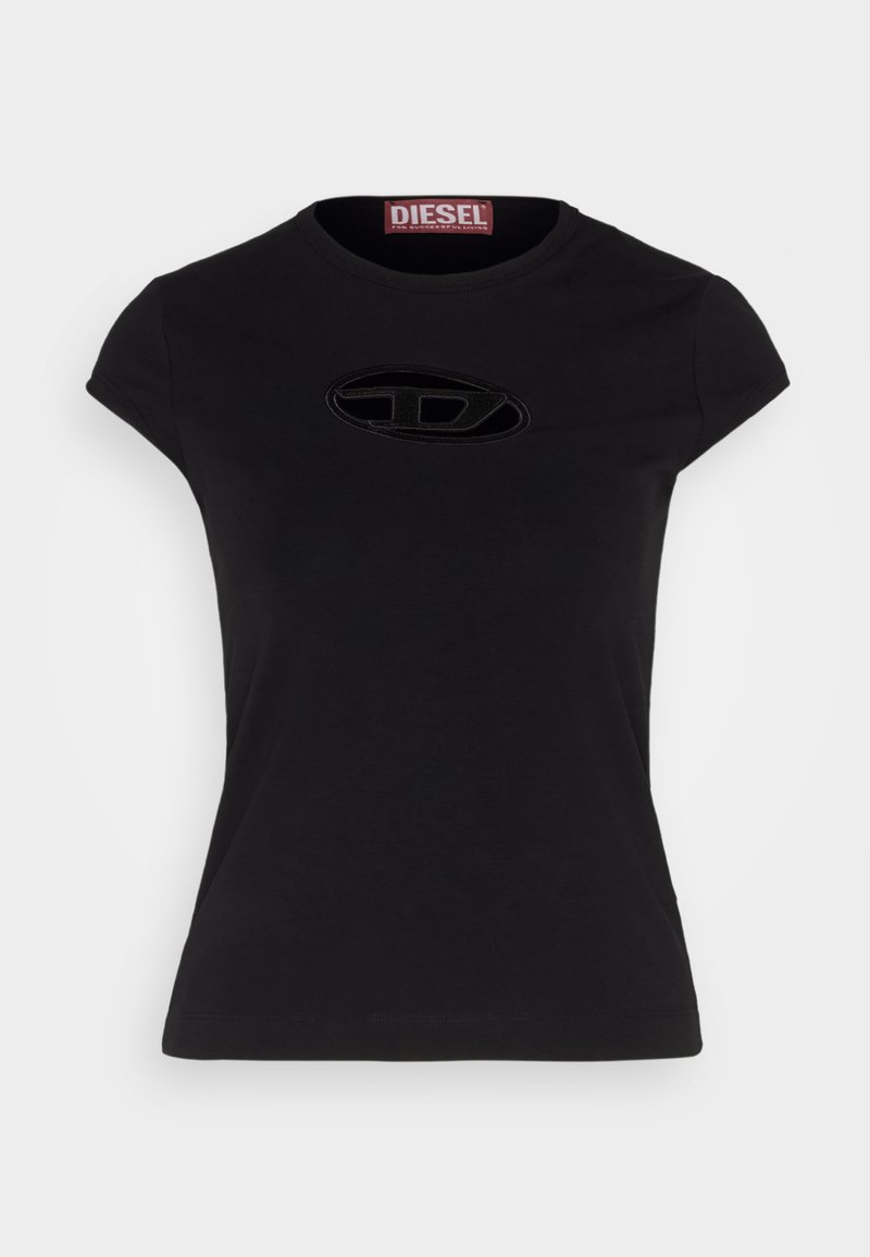 Diesel T-shirt print zwart