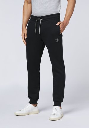 MIT PRINT - Jogginghose - black beauty
