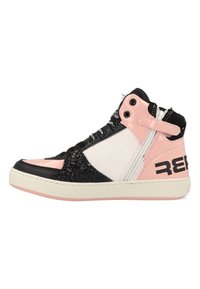 Replay High-top trainers - black white