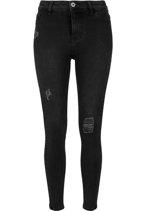 Džínsy skinny fit - black washed