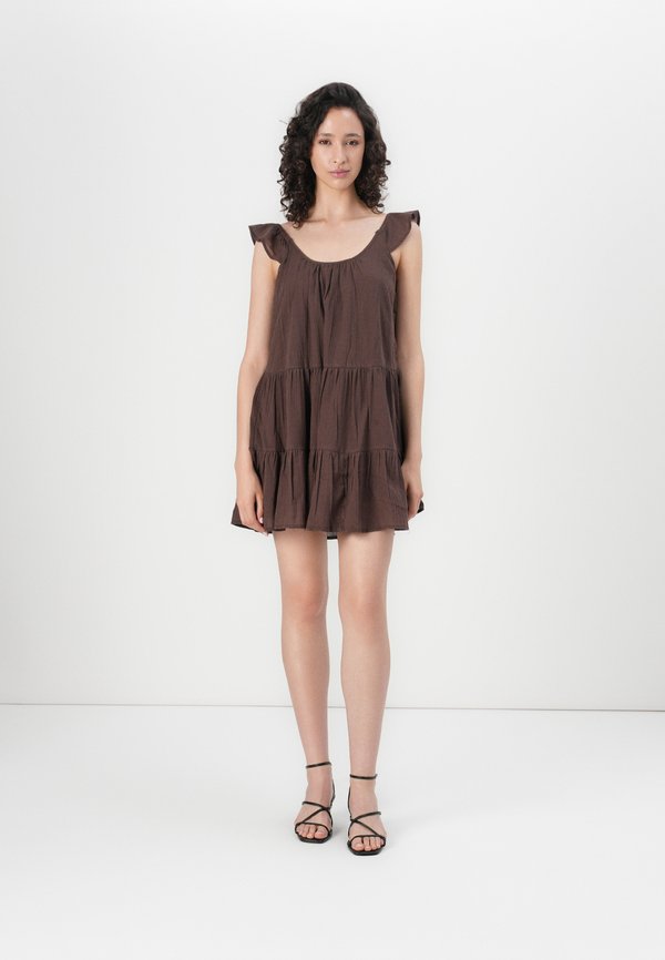 ONLNABILA LIFE A-SHAPE - Day dress - chocolate martini