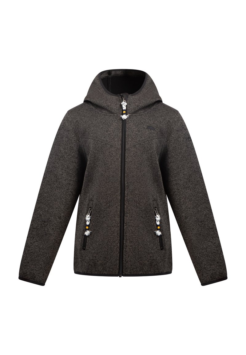 Schmuddelwedda Fleecejas grijs gemêleerd