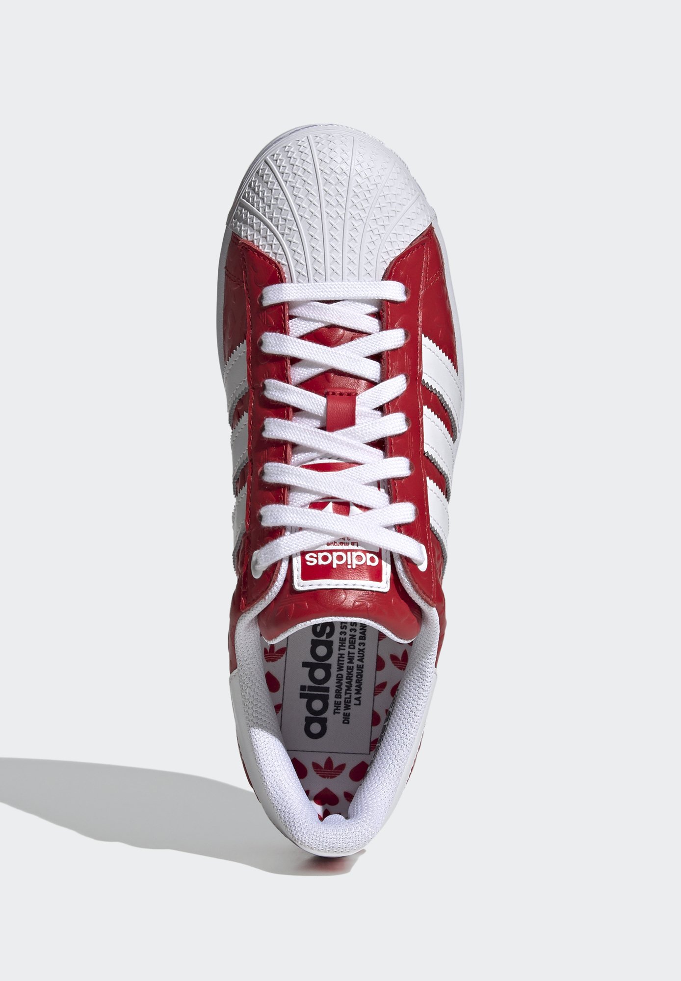 adidas Originals SUPERSTAR BOLD - Sneakers laag - scarlet/core  black/footwear white/Rood - Zalando.be