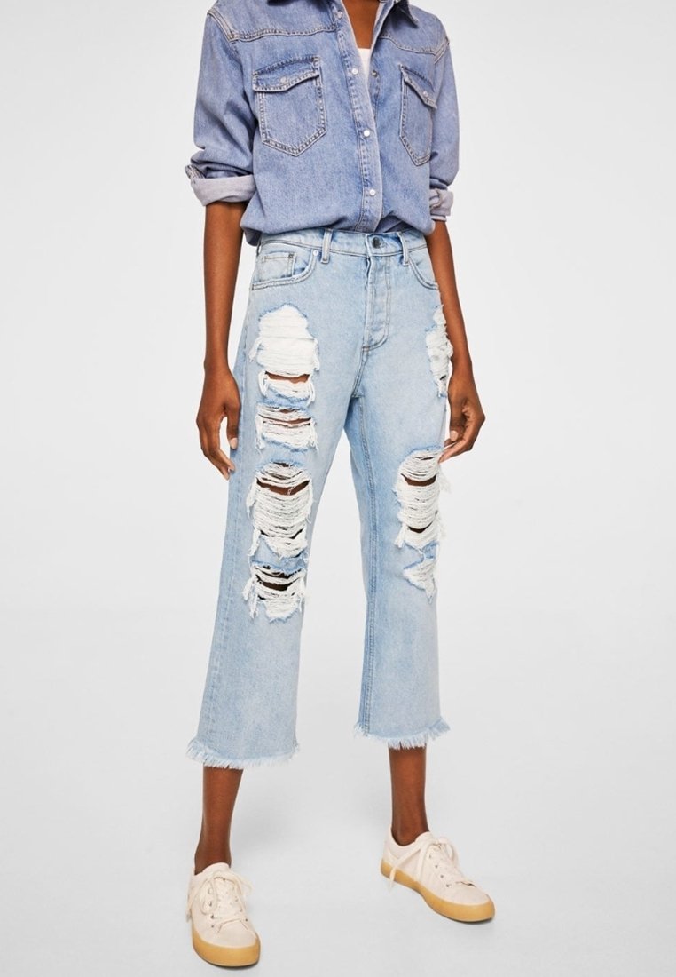 Mango Vaqueros boyfriend - light blue