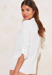 Lipsy ZIP FRONT UTILITY POCKET  - REGULAR FIT - Blúzka - white