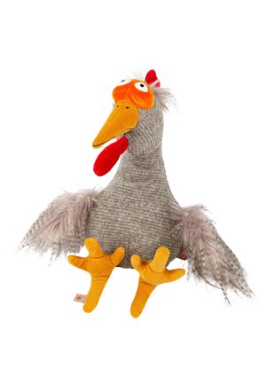 CHILLING CHICKEN KIKERIKI KOLLEKTION - Peluche - hellgrau gelb