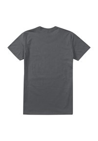 Gray short-sleeve t-shirt made of cotton, featuring a simple, unadorned design with a crew neck and a smooth texture.
