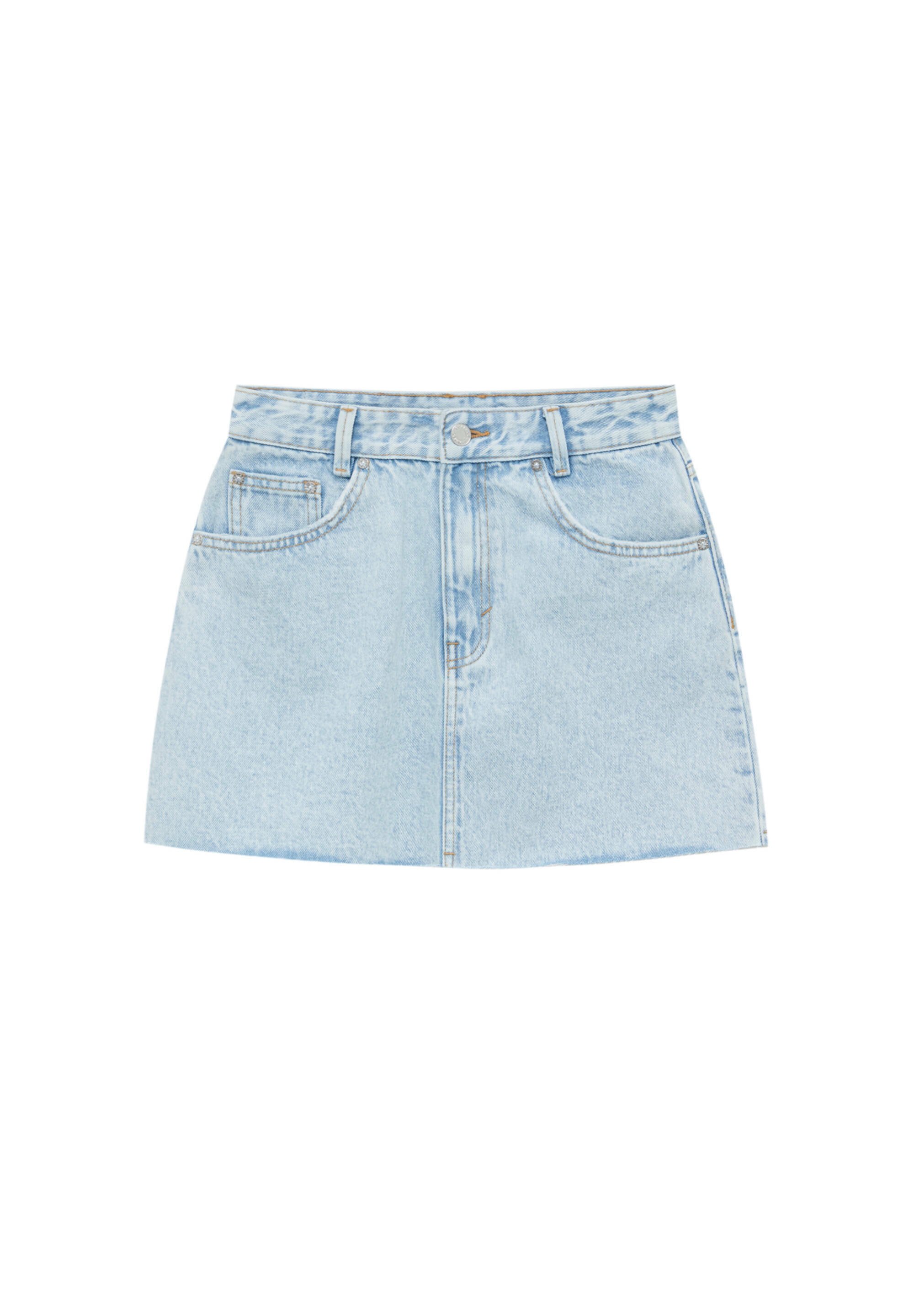 PULL\u0026BEAR Gonna di jeans - stone blue denim/lapislazzulo - Zalando.it