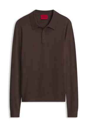 HUGO, SAN PIPPO-CV - Maglietta a manica lunga - brown overflow