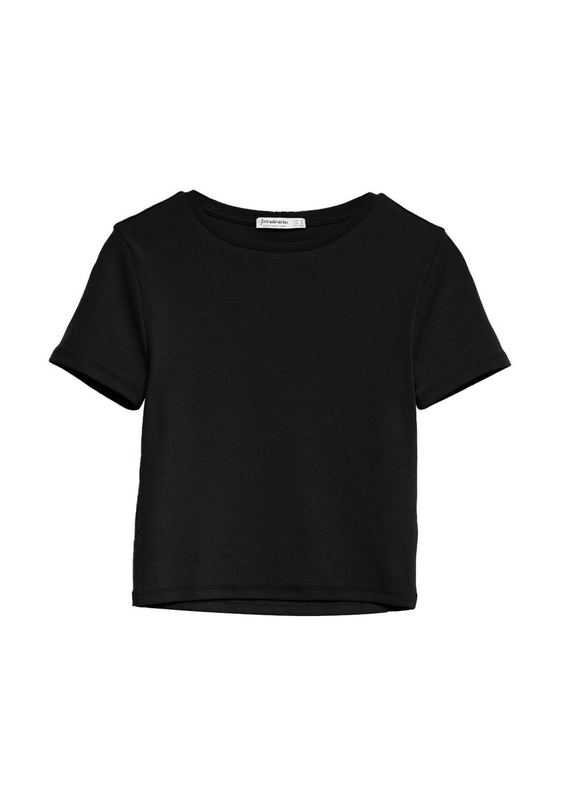 Stradivarius T-shirt basic zwart