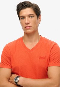 Superdry & Co VINTAGE LOGO - T-shirts print - bright orange marl