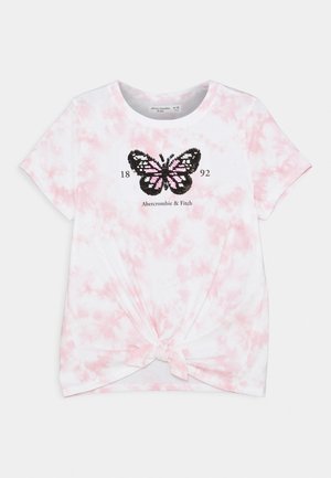 FRONT FLIP - Print T-shirt - pink