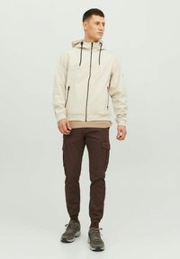 Jack & Jones JJIMARCO JJJOE CUFFED  - Cargo trousers - seal brown