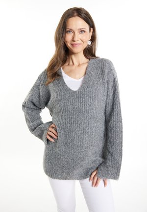 usha LYNNEA - Strickpullover - grau melange