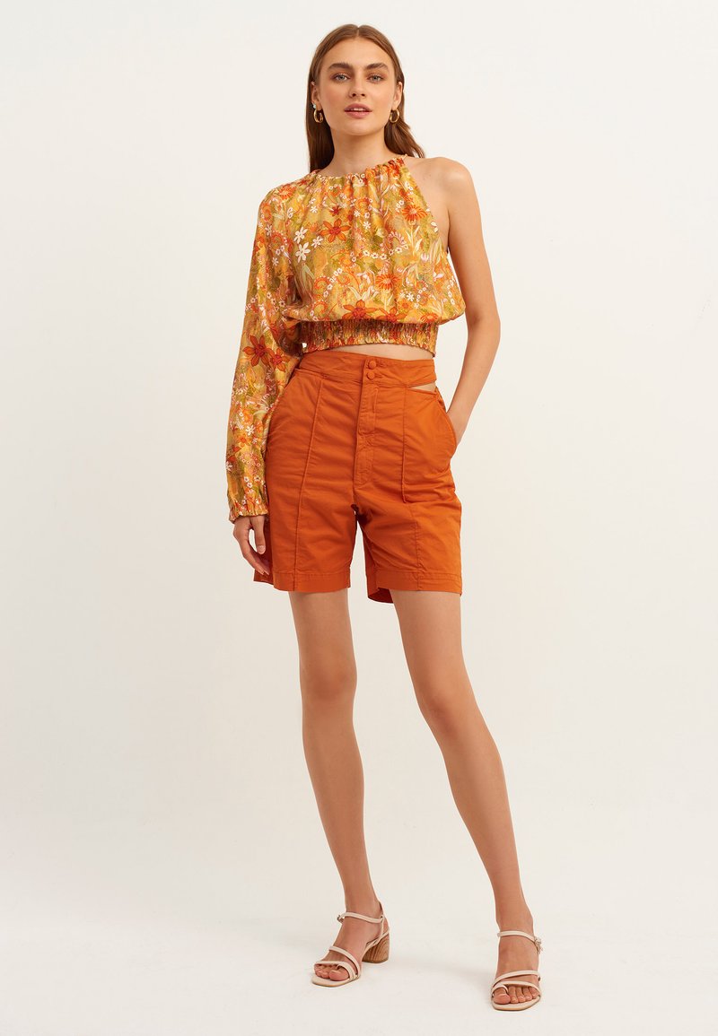 Damen Kleider | OXXO Shorts begonia/senf - KF94796 Damen Kleider | OXXO Shorts begonia/senf - KF94796