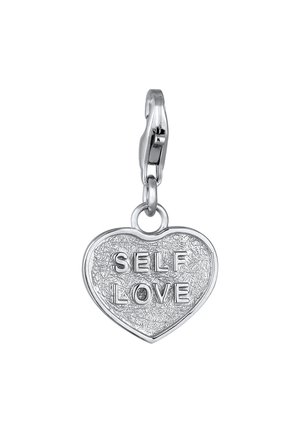 SELF LOVE HEART CHARM - Charm - silberfarben