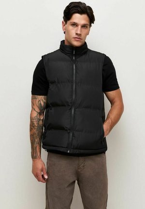 New Look, REGULAR FIT SLEEVELESS HEATSEAL PUFFER GILET - Chaleco - black