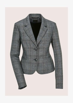 MADELEINE, Blazer - stone gray melange royal blue