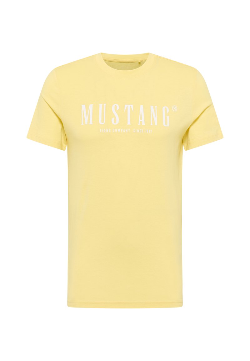 mustang T-shirt print lichtgeel mustang T-shirt print lichtgeel