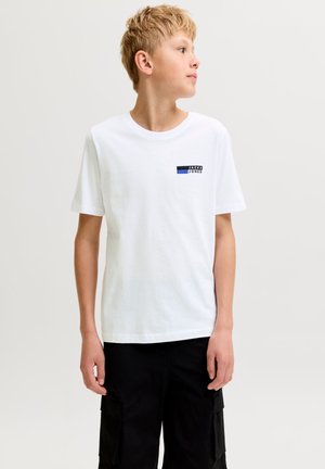 Jack & Jones Junior JWHCORP LOGO TEE PLAY1 SS O-NECK JNR - T-shirts print - white