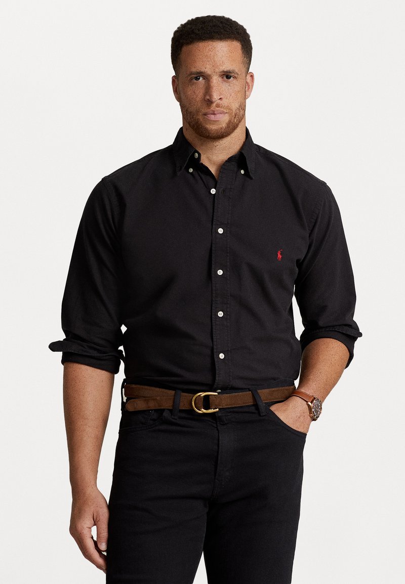Polo Ralph Lauren Big & Tall - GARMENT DYED OXFORD SHIRT - Skjorta - black, Förstora