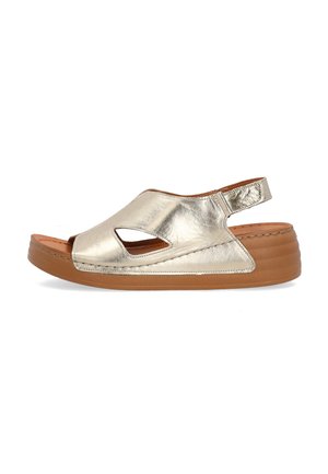 VENEZIA, WEDGE SANDALS - Plateausandalette - gold