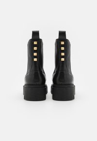 Zign LEATHER - Gležnjarji s platformo - black