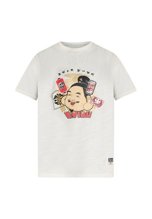 Evisu T-SHIRT - T-shirt con stampa - beige