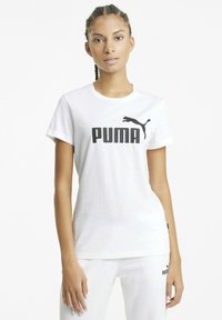 Puma - T-shirt con stampa - white Immagine in miniatura 1