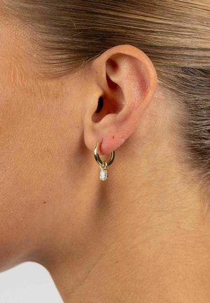 SNÖ of Sweden, TRINITY DROP PENDANT RING EAR - Ohrringe - gold-coloured