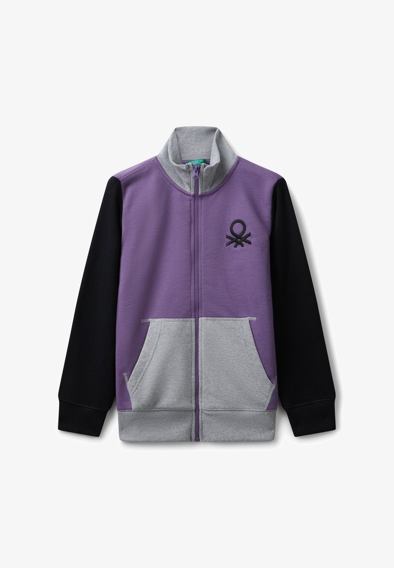 United Colors of Benetton WITH ZIPPER - Sudadera con cremallera - multicolor