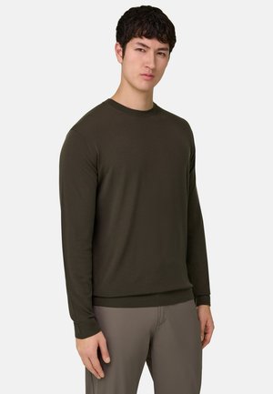 CREW NECK - Pullover - dark brown